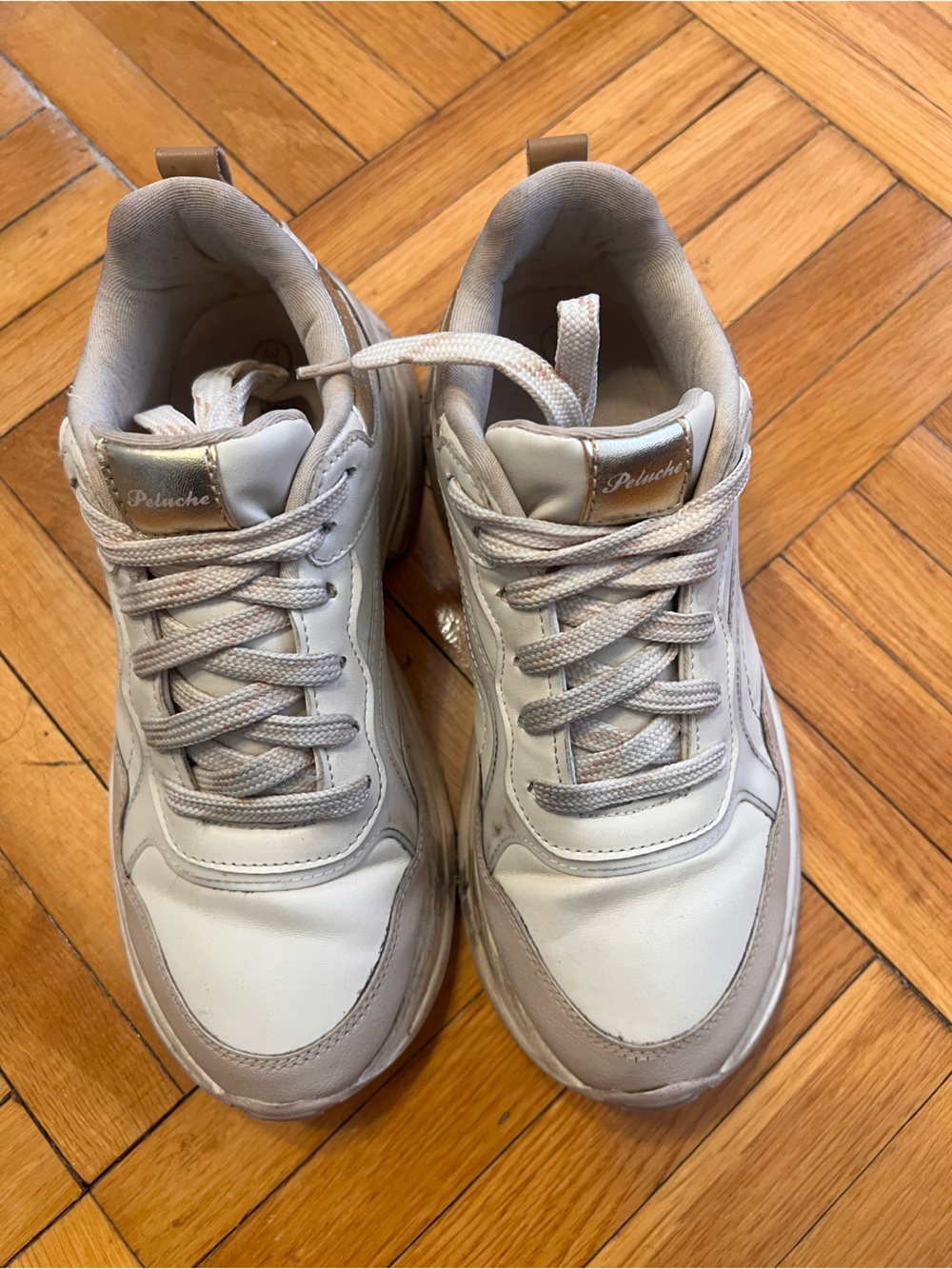 Chunky Women's Sneakers in Light Taupe